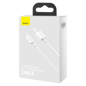 کابل لایتنینگ فست شارژ 2.4 آمپر باسئوس Superior Series CALYS-C طول 2 متر