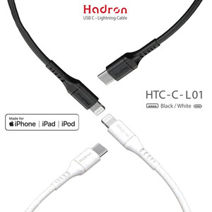 کابل تایپ سی به لایتنینگ 3 آمپر هادرون HTC-C-L01 طول 1 متر