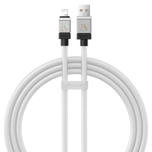 کابل لایتنینگ فست شارژ 2.4 آمپر باسئوس CoolPlay CAKW0004 طول 1 متر