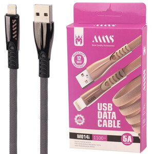 کابل لایتنینگ فست شارژ 5 آمپر ام ان اس M014i طول 1.1 متر