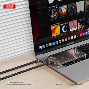 کابل کوتاه تایپ سی به لایتنینگ فست شارژ 27 وات ایکس او XO-NB-Q289A طول 30 سانتی متر