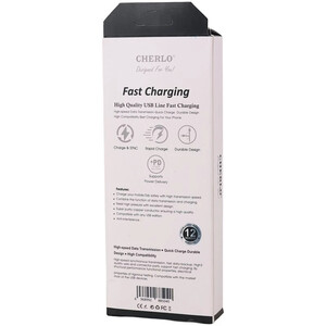 کابل لایتنینگ فست شارژ 2.4 آمپر چرلو CH-IP06 طول 1.1 متر