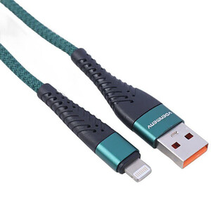 کابل لایتنینگ فست شارژ 2.4 آمپر دنمن D45L طول 1 متر