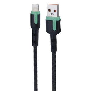 کابل لایتنینگ فست شارژ 3.6 آمپر دنمن D46L طول 1 متر