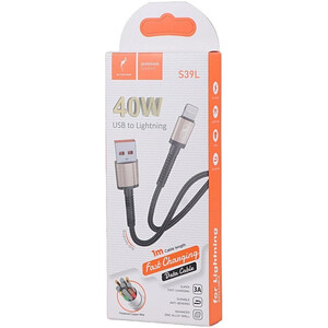 کابل لایتنینگ فست شارژ 40 وات اسکای دلفین S39L طول 1 متر