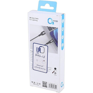کابل لایتنینگ فست شارژ 3 آمپر اکسیژن LX-27 طول 1 متر