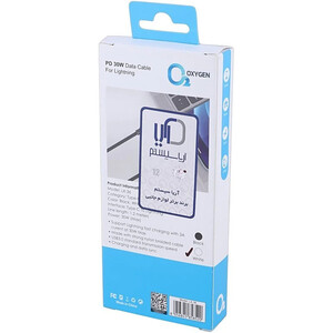 کابل تایپ سی به لایتنینگ فست شارژ 30 وات اکسیژن LX-36 طول 1.2 متر