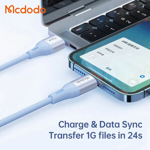 کابل لایتنینگ فست شارژ 3 آمپر مک دودو CA-183 طول 1.2 متر