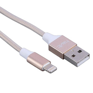 کابل لایتنینگ فست شارژ 2.1 آمپر هویت HV-CB721X طول 1 متر