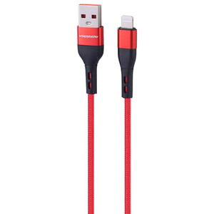 کابل لایتنینگ فست شارژ 2.4 آمپر دنمن D60L طول 1 متر