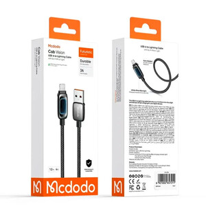 کابل لایتنینگ فست شارژ 3 آمپر مک دودو CA-036 طول 1.2 متر