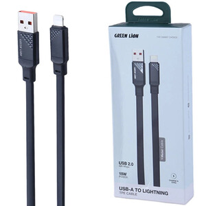 کابل لایتنینگ فست شارژ 18 وات گرین لاین GNTPE1MA2LBK طول 1 متر