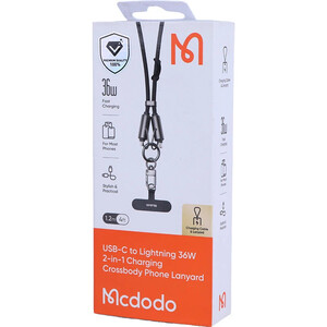 کابل تایپ سی به لایتنینگ فست شارژ 36 وات مک دودو CA-682 طول 1.2 متر
