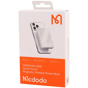 پاور بانک بی سیم فست شارژ مک دودو MC-593 PD 30W ظرفیت 10000 میلی آمپر ساعت