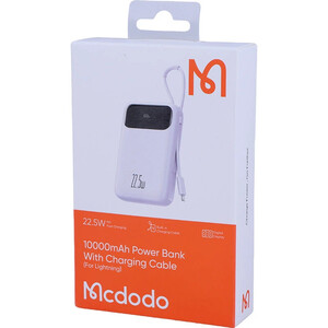 پاور بانک فست شارژ مک دودو MC-325 PD 22.5W ظرفیت 10000 میلی آمپر ساعت