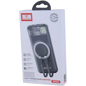 پاور بانک بی سیم فست شارژ ارلدام ET-PD52 PD 20W ظرفیت 10000 میلی آمپر ساعت
