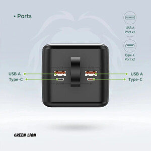 پاور بانک فست شارژ گرین لاین Power Tank GL-PBT50 GNPWT50KPB PD3.0 22.5W ظرفیت 50000 میلی آمپر ساعت