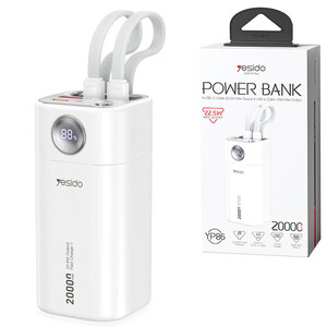 پاور بانک فست شارژ یسیدو YP86 PD 22.5W ظرفیت 20000 میلی آمپر ساعت