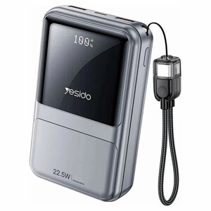 پاور بانک فست شارژ یسیدو YP96 PD 22.5W ظرفیت 10000 میلی آمپر ساعت