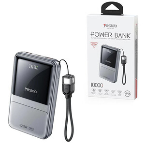 پاور بانک فست شارژ یسیدو YP95 QC PD 22.5W ظرفیت 10000 میلی آمپر ساعت