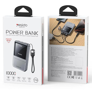 پاور بانک فست شارژ یسیدو YP95 QC PD 22.5W ظرفیت 10000 میلی آمپر ساعت