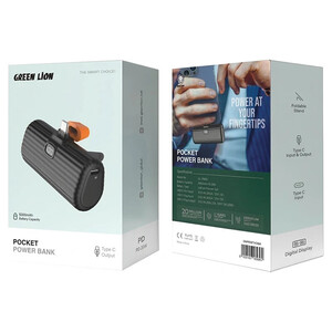 پاور بانک فست شارژ گرین لاین Pocket PD 20W ظرفیت 5000 میلی آمپر ساعت