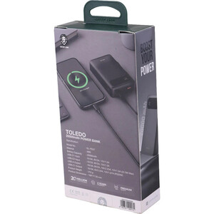 پاور بانک فست شارژ گرین لاین Toledo GL-PX37 GNTOPB20KBK PD 22.5W ظرفیت 20000 میلی آمپر ساعت