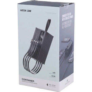 پاور بانک فست شارژ گرین لاین Container GL-PB82 GNCONPB50K QC3.0 PD 22.5W ظرفیت 50000 میلی‌ آمپر ساعت