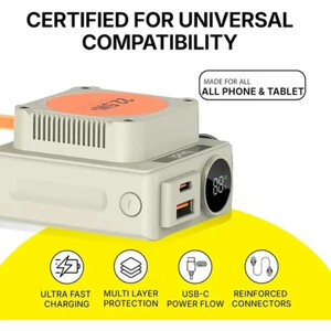 پاور بانک فست شارژ بودی PB815H QC3.0 PD 22.5W ظرفیت 10000 میلی آمپر ساعت