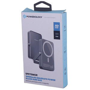 پاور بانک بی سیم فست شارژ پاورولوژی PPBCHA36 PD 20W ظرفیت 10000 میلی‌ آمپر ساعت