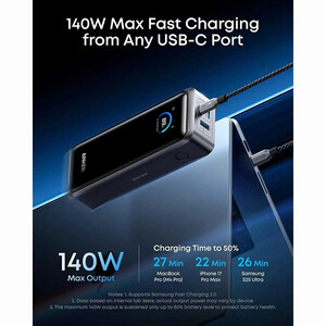 پاور بانک فست شارژ انکر Prime A110AH11 PD 140W ظرفیت 26250 میلی آمپر ساعت