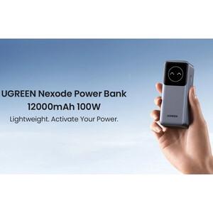 پاور بانک فست شارژ یوگرین Nexode PB724-35526B PD3.0 QC3.0 100W ظرفیت 12000 میلی آمپر ساعت