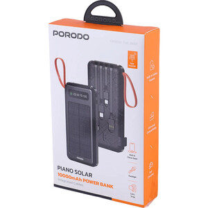 پاور بانک فست شارژ پرودو Piano Solar PDPBB306 10.5W ظرفیت 10000 میلی آمپر ساعت