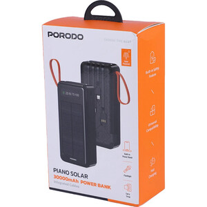 پاور بانک فست شارژ پرودو Piano Solar PDPBB308 10.5W ظرفیت 30000 میلی آمپر ساعت