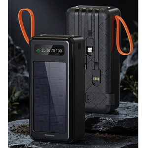 پاور بانک فست شارژ پرودو Piano Solar PDPBB308 10.5W ظرفیت 30000 میلی آمپر ساعت