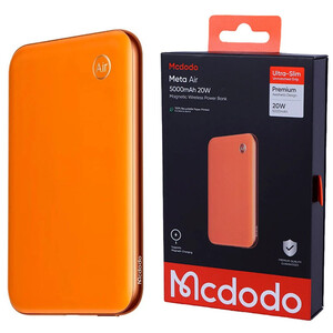 پاور بانک بی سیم فست شارژ مک دودو Meta Air MC-293 PD 20W ظرفیت 5000 میلی آمپر ساعت