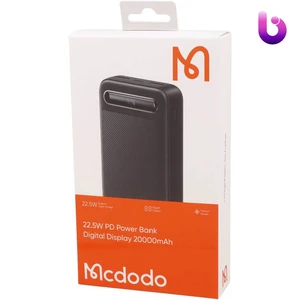 پاور بانک فست شارژ مک دودو MC-389 QC PD 22.5W ظرفیت 20000 میلی آمپر ساعت