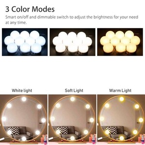 ریسه دور آینه 10 لامپ Vanity Mirror Lights طول 2.7 متر