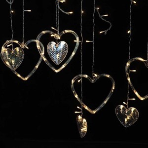 ریسه پرده ای طرح قلب آفتابی 4٫5 متری