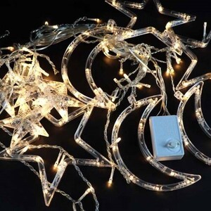 ریسه طرح ماه و ستاره آفتابی 4 متری