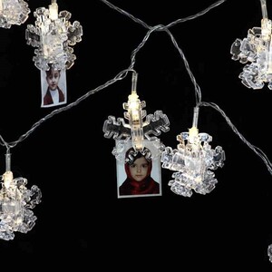 ریسه گیره دار طرح دانه های برف آفتابی 4 متری