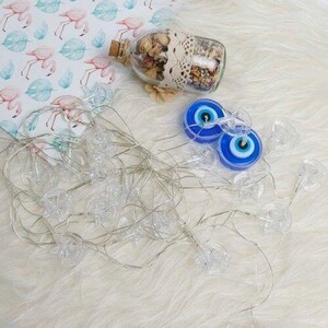 ریسه طرح ماه و ستاره و گل مهتابی 5 متری
