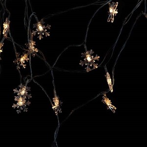 ریسه طرح دانه برف شیشه ای آفتابی 4 متر