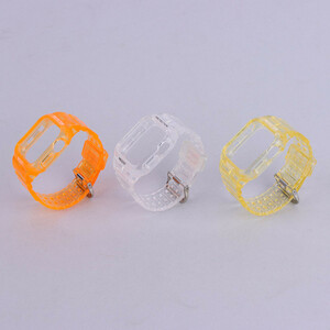 بند اپل واچ شفاف رنگی Slicto + کاور صفحه 38/40/41mm