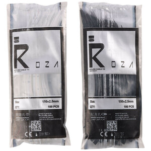 بست کمربندی Roza 150*2.5 mm بسته 100 عددی