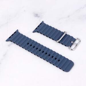 بند اپل واچ سیلیکونی Ocean طرح پافر 42/44mm کد 2