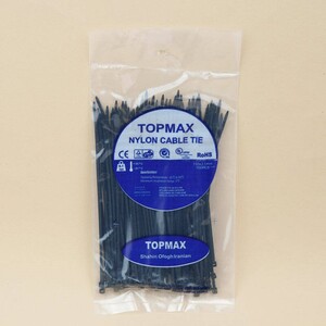 بست کمربندی TopMax 2.5*150mm پک 100 عددی مشکی