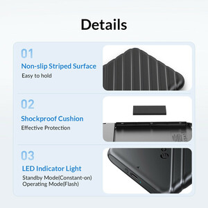 باکس هارد 2.5 اینچی HDD/SSD اوریکو 25PW1-C3