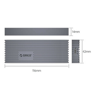 باکس هارد M.2 NVMe SSD اوریکو M233C3-G4