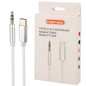 کابل تبدیل Firstyou FY-006 AUX To Type-C 1m